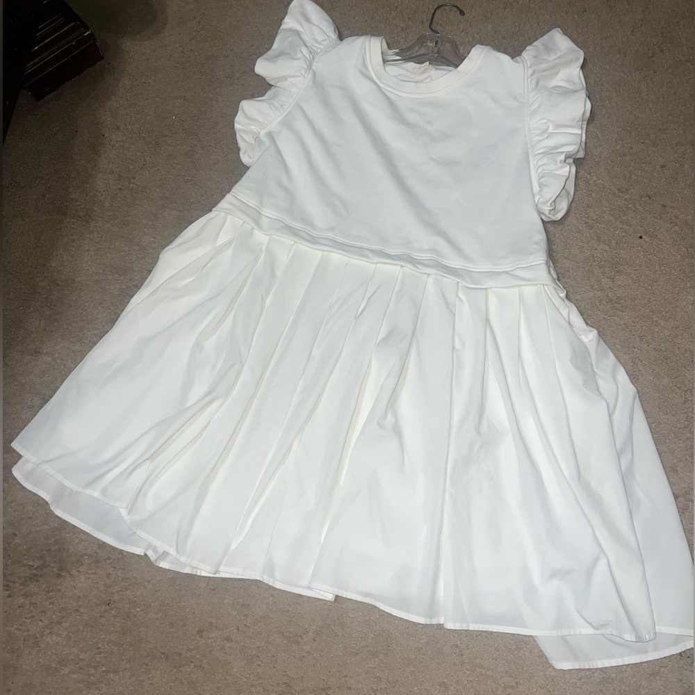 White Ruffled Dress
